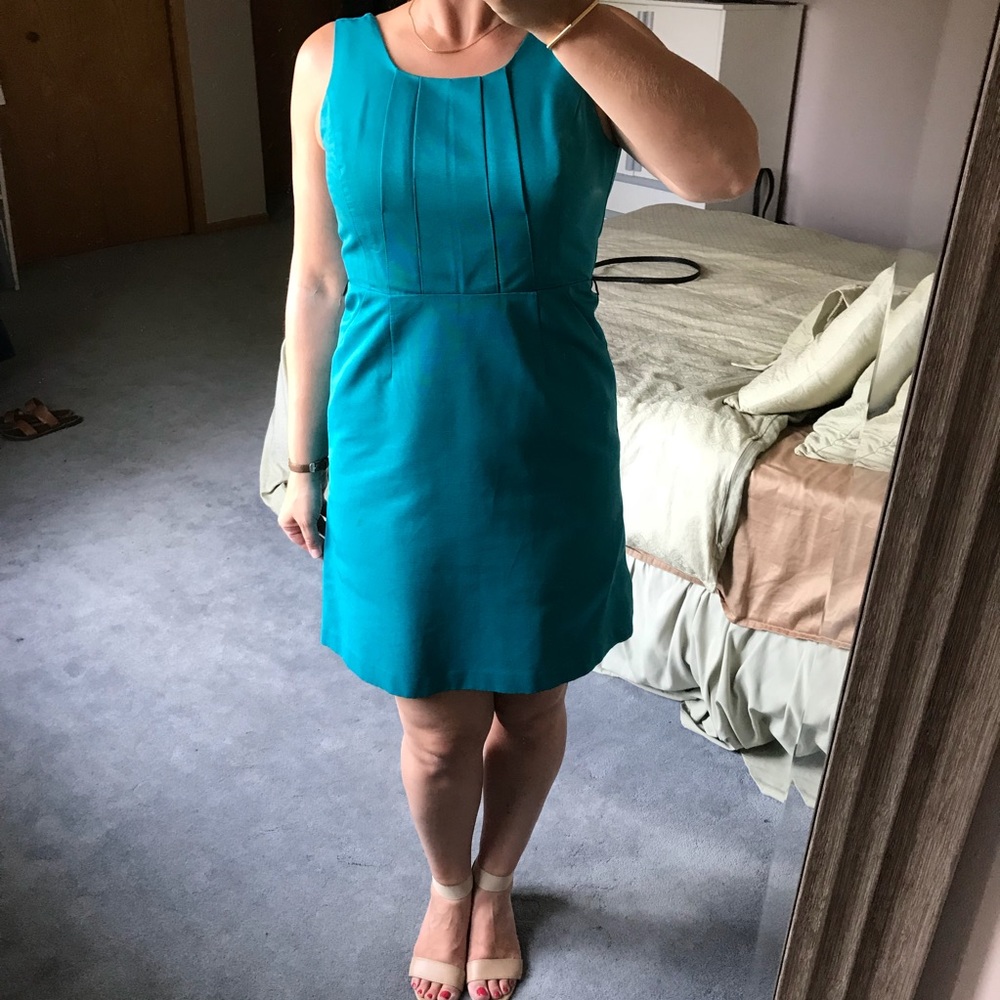 Teal Structured Dress